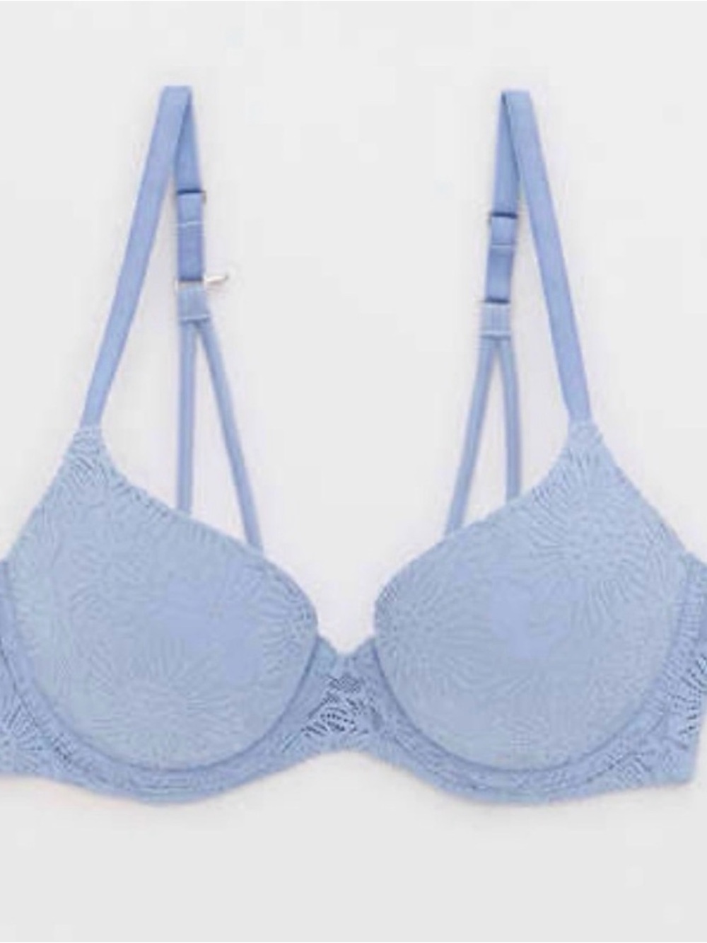 Aerie Sunnie Bloom Lace Demi Push Up Bra